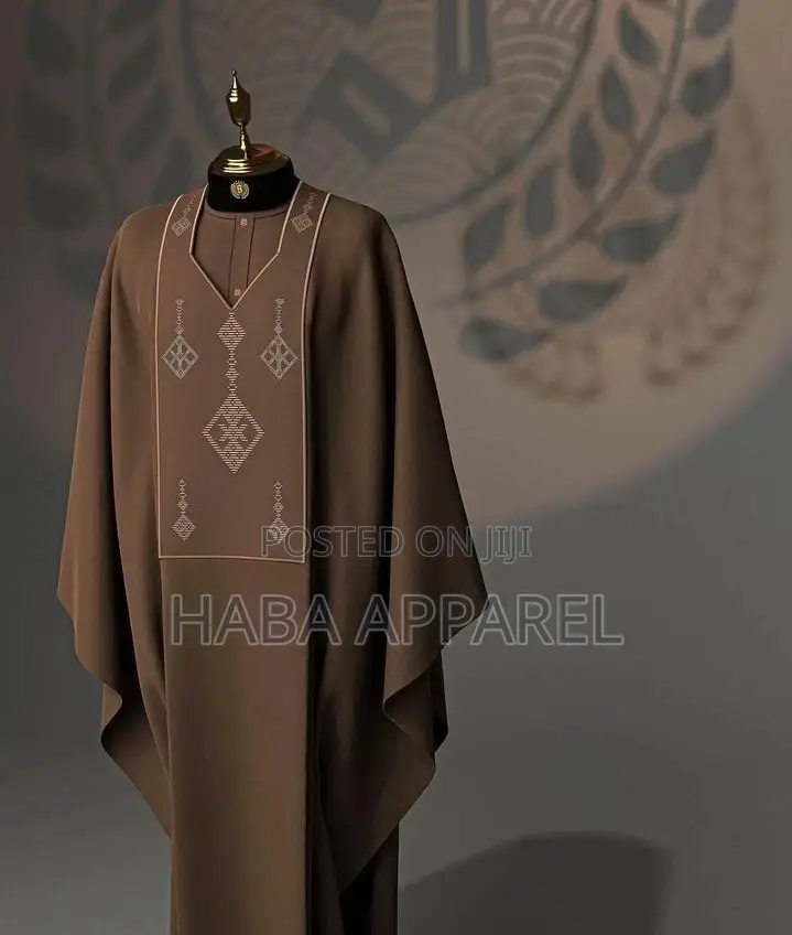 Agbada Design With Monogram Embroidery