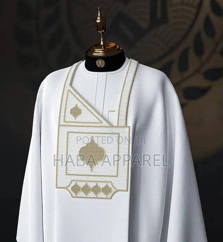 Agbada Design With Monogram Embroidery