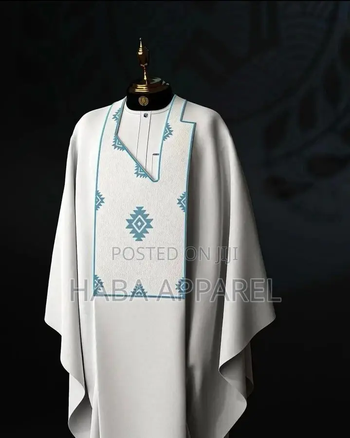 Agbada Design With Monogram Embroidery