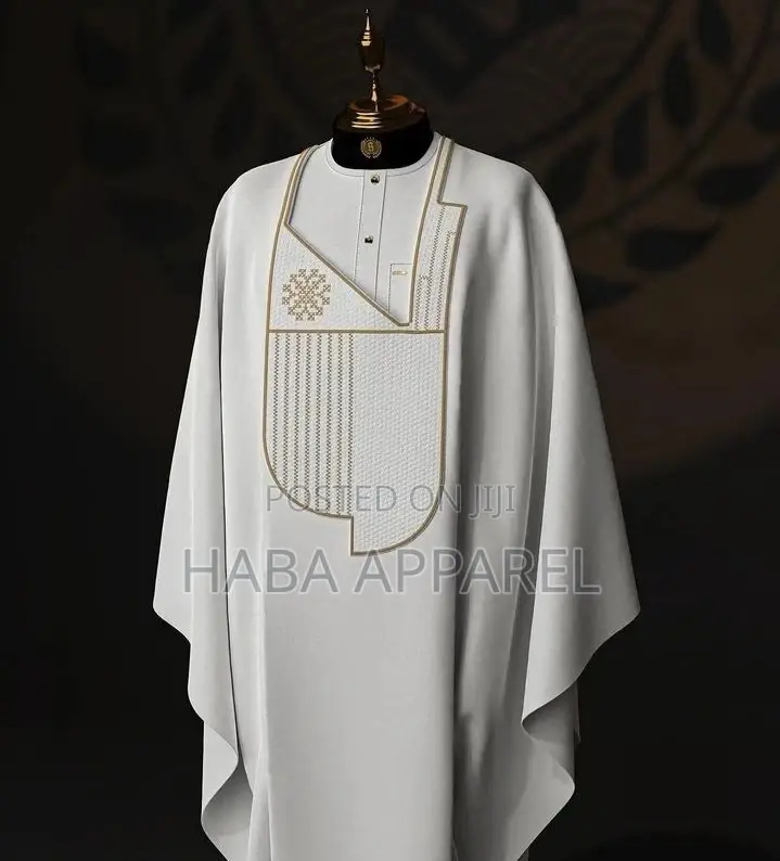 Agbada Design With Monogram Embroidery