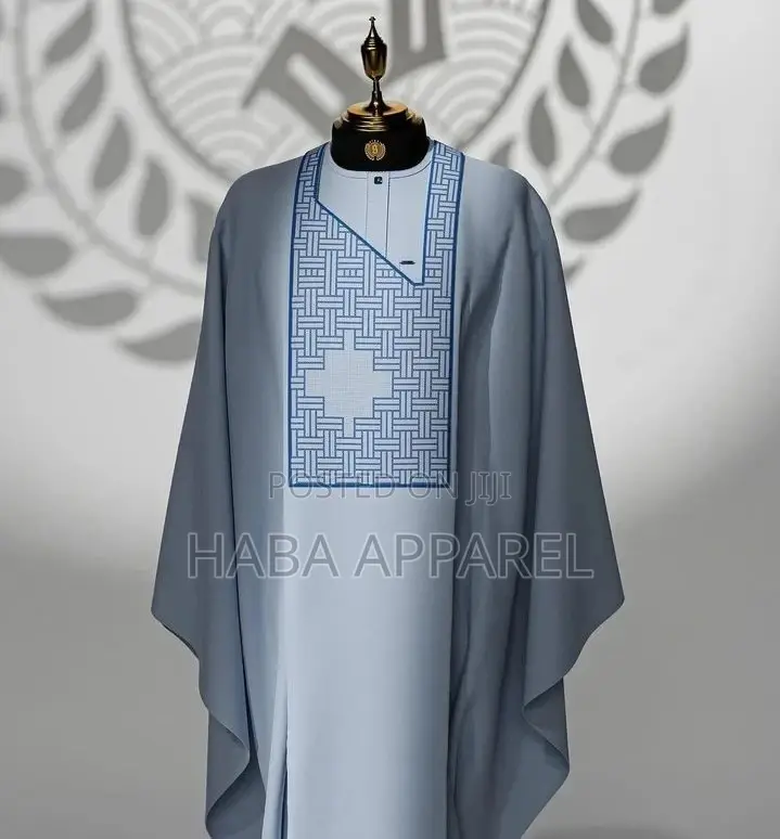 Agbada Design With Monogram Embroidery