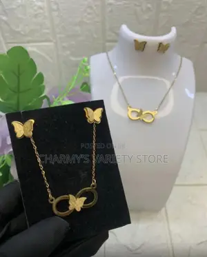 INFINITY NECKLACE <With and Without Earrings Available >