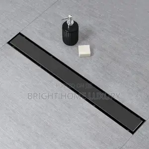 60cm Rectangle Black Tile Insert Floor Drain