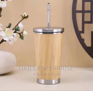 Bamboo Insulated Stainless Cup With Lid