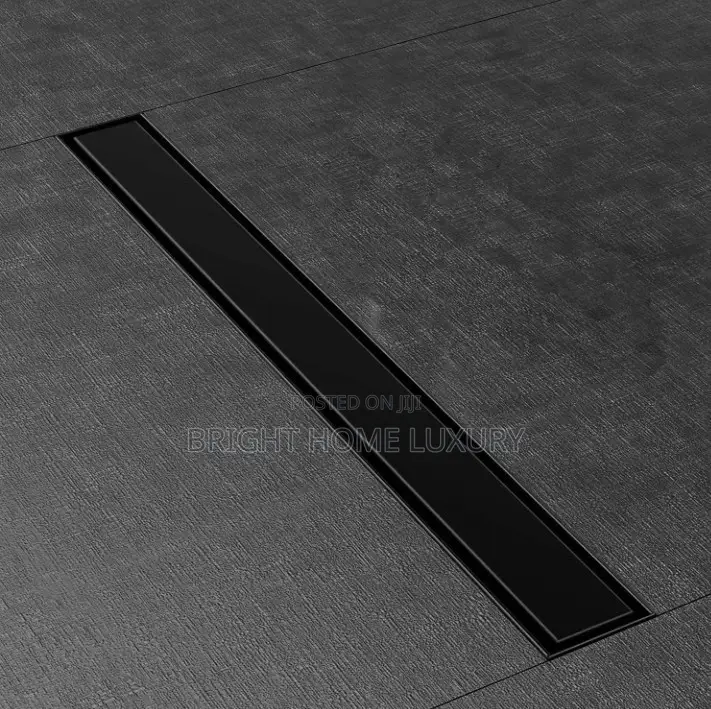 40cm Rectangle Black Tile Insert Floor Drain