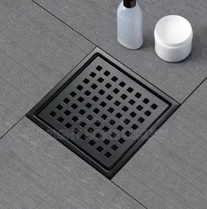 15cm Black Matt Floor Drain