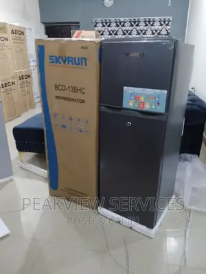 Durable Skyrun Double Door Refrigerator BCD -138hc