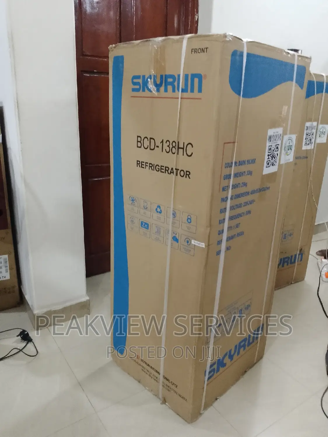 Durable Skyrun Double Door Refrigerator BCD -138hc