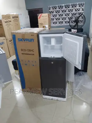 Super Cooling 138L Skyrun Top Freezer Refrigerator+Shelves