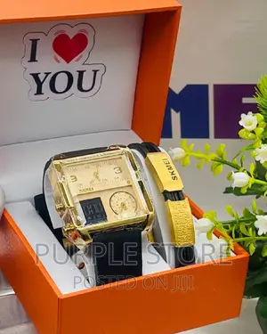 Photo - Skmei Men's Watch and Bracelet Set