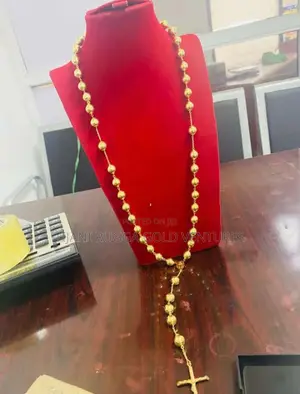 Pure Gold 750 Italy 18karat Rosary Necklace