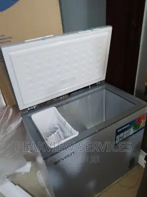 Skyrun Chest Freezer Silver (200L) +Shelves
