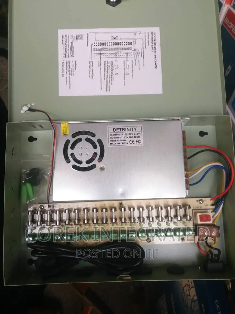 18 Ways 12vdc 20A Power Supply