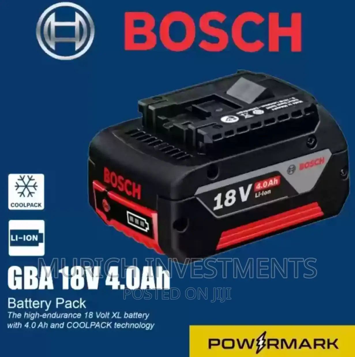 Bosch 18V 4.0ah Lithium Battery