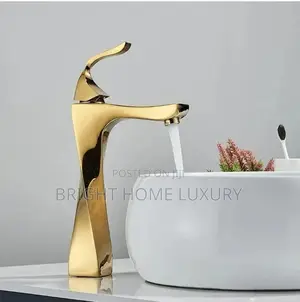 Gold Long Basin Mixer Tap