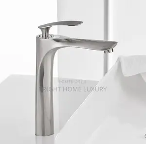 Silver Stainless Large Basin Mixer Tap