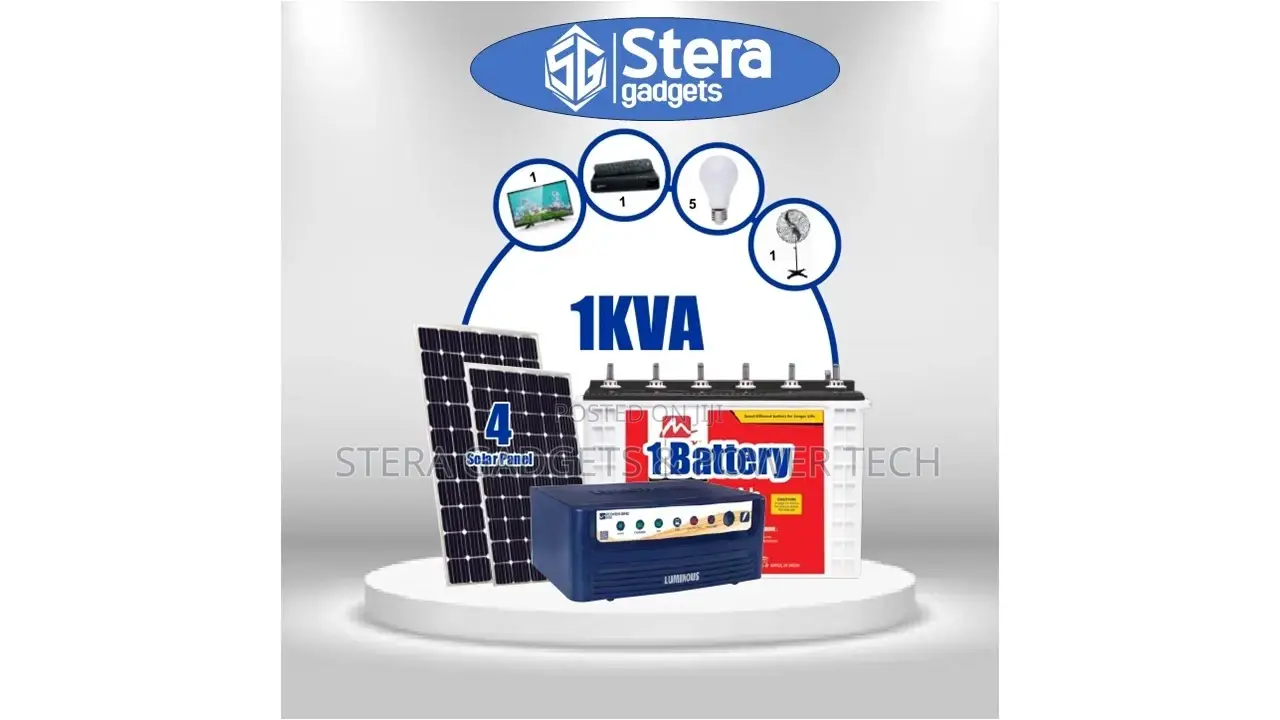 1kva, 12V Solar Installation System