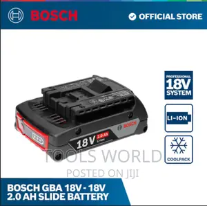Bosch Battery 18V 2ah Battery Cordless Lithium Ion GBA 18V