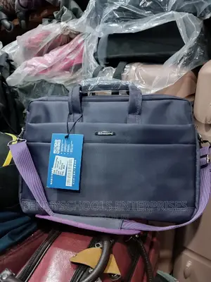 Purple Office, Laptop And Conference Bag