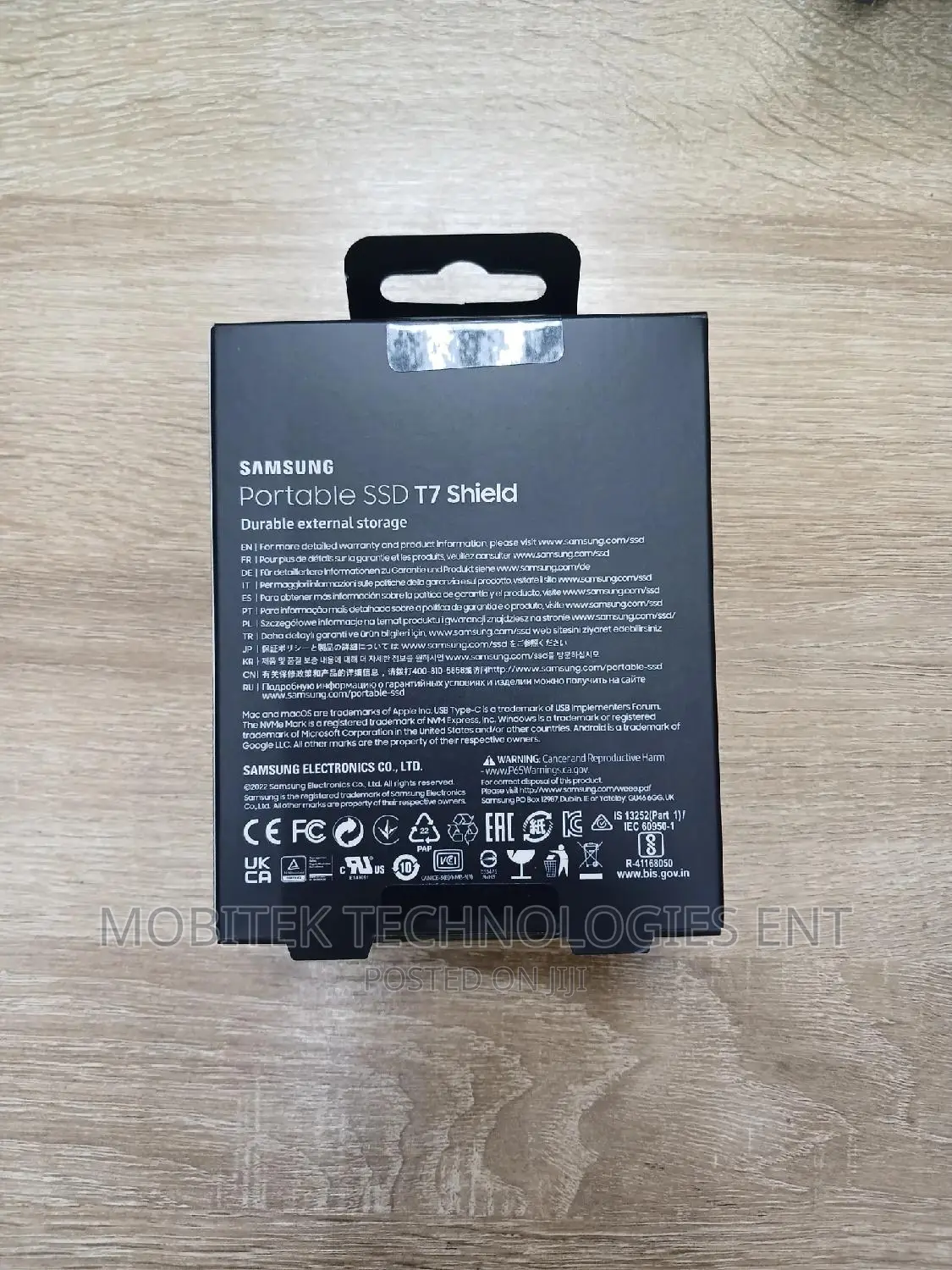 1tb Samsung T7 Shield Ssd External (1050mbps) Storage Drive