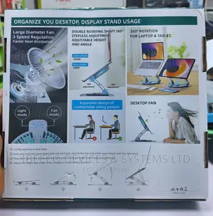 Laptop Stand V5.1 Electric Fan.