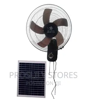 16 Inches Rechargeable Wall Fan With Solar Panel