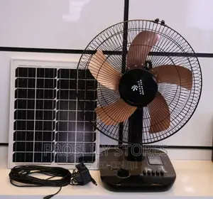 Gennex 16 Inch Table Solar Fan With Panel (21600mah)