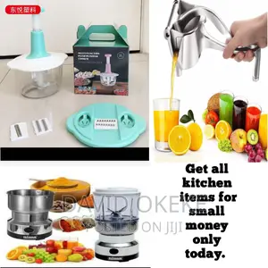 3 in 1 Kitchen Items, Vegetable Chopper, Juicer and Grinder.