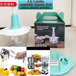 3 in 1 Kitchen Items, Vegetable Chopper, Juicer and Grinder.