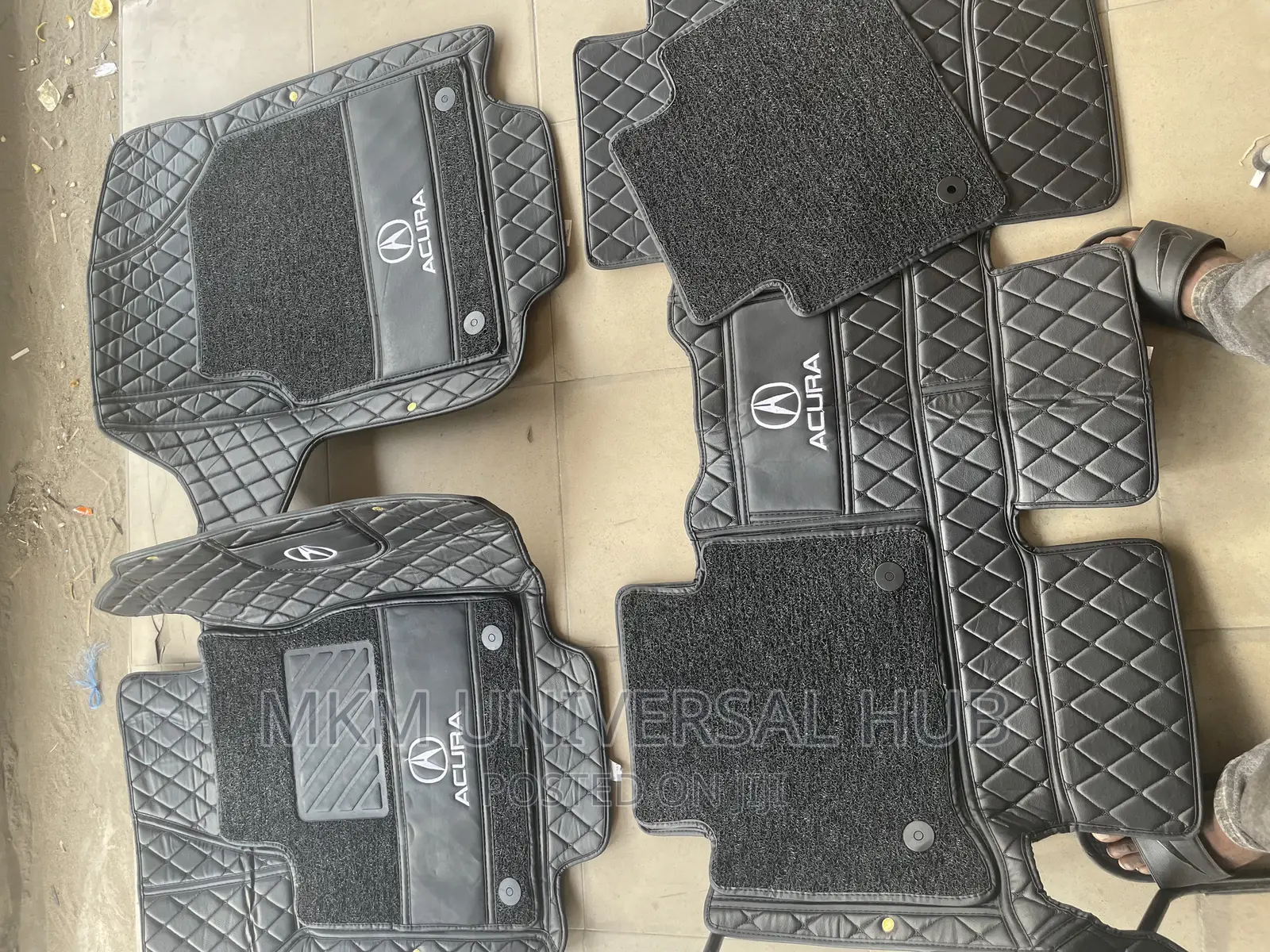 Double Layer Tiles Pattern Mat Available for All Vehicles in Amuwo