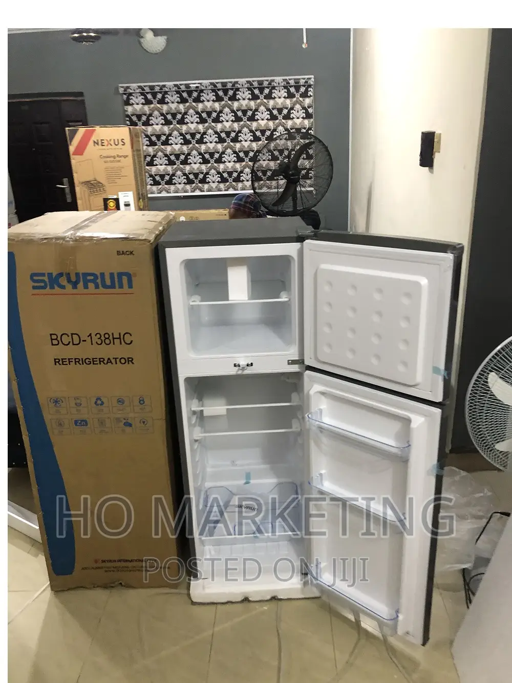 Skyrun Refrigerator 138l Top Mount Double Door