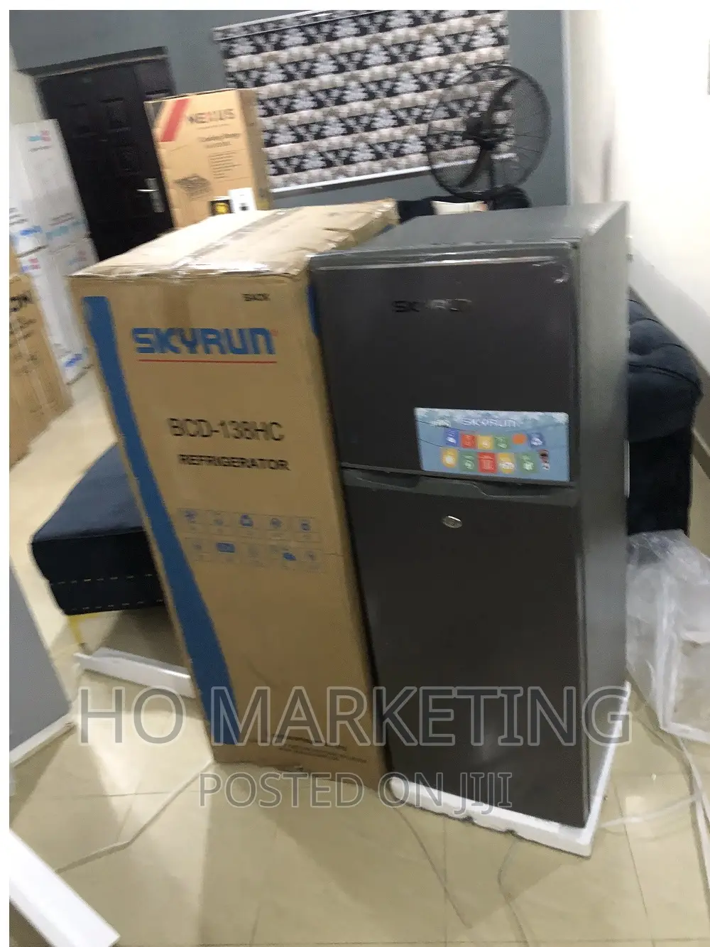 Skyrun Refrigerator 138l Top Mount Double Door