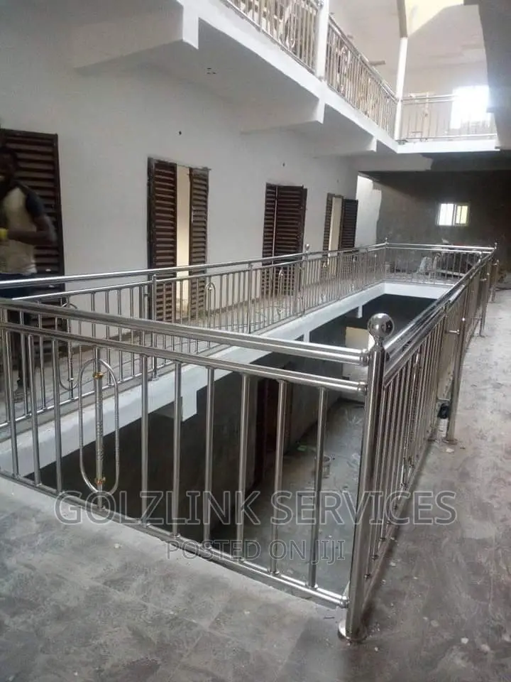 702) Silver Design Stainless Steel Handrails Made in Turkey in Lagos