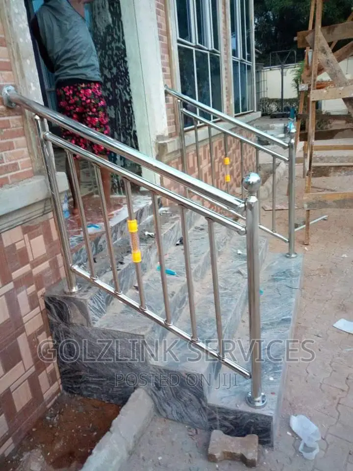 712) Silver Design Stainless Steel Handrails Made in Turkey in Lagos