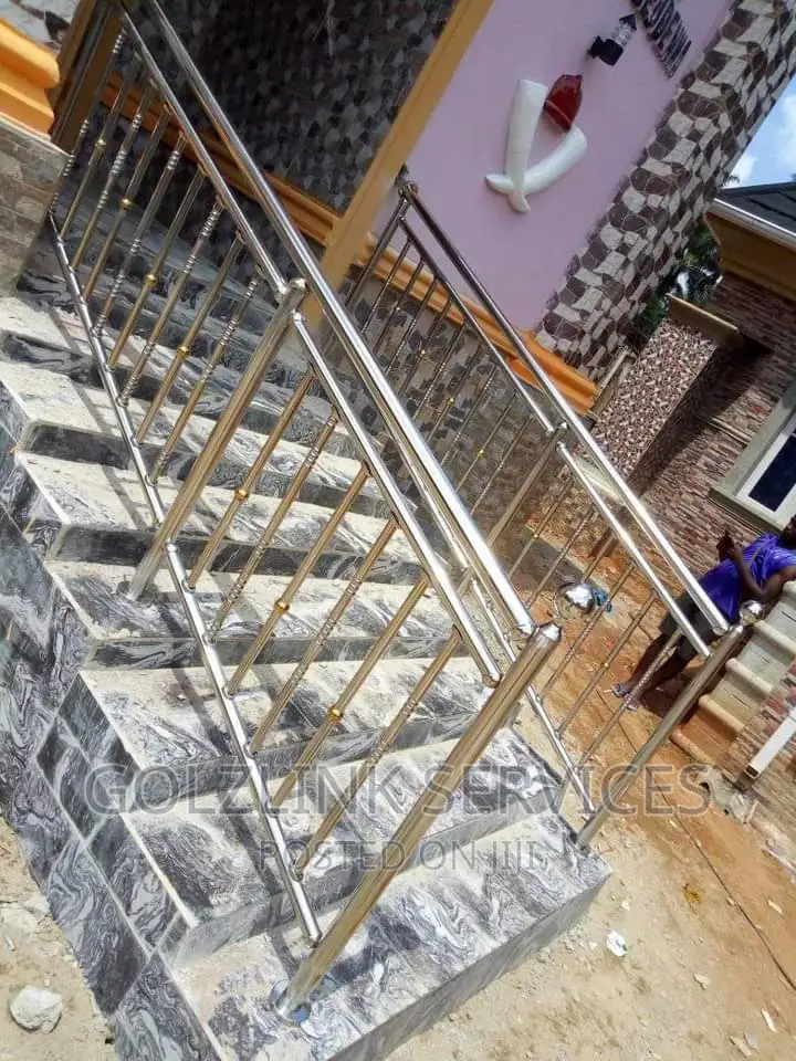 722) Silver Design Stainless Steel Handrails Made in Turkey in Lagos