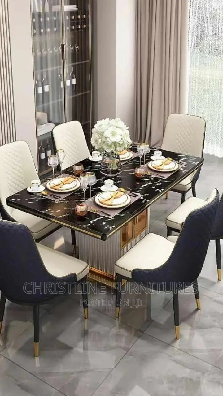 Quality Marble Top Dining Table Set