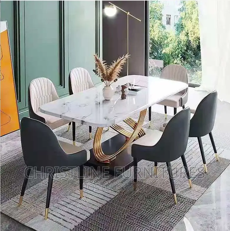 Quality Marble Top Dining Table Set