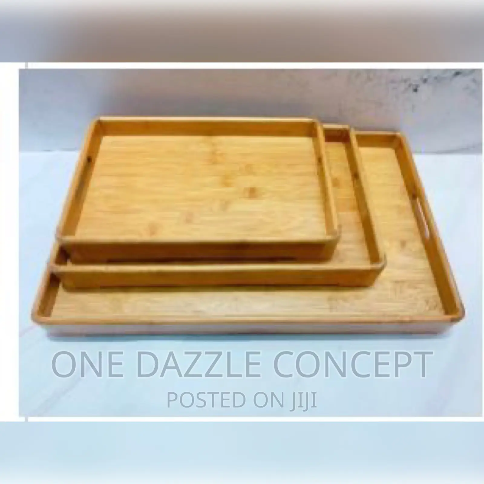 Wooden Bamboo Rectangular Trays