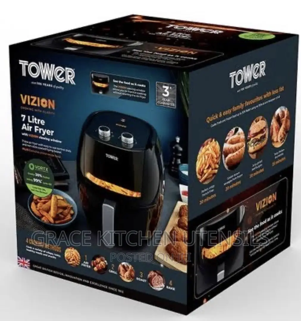 7 Litre Air Fryer Black