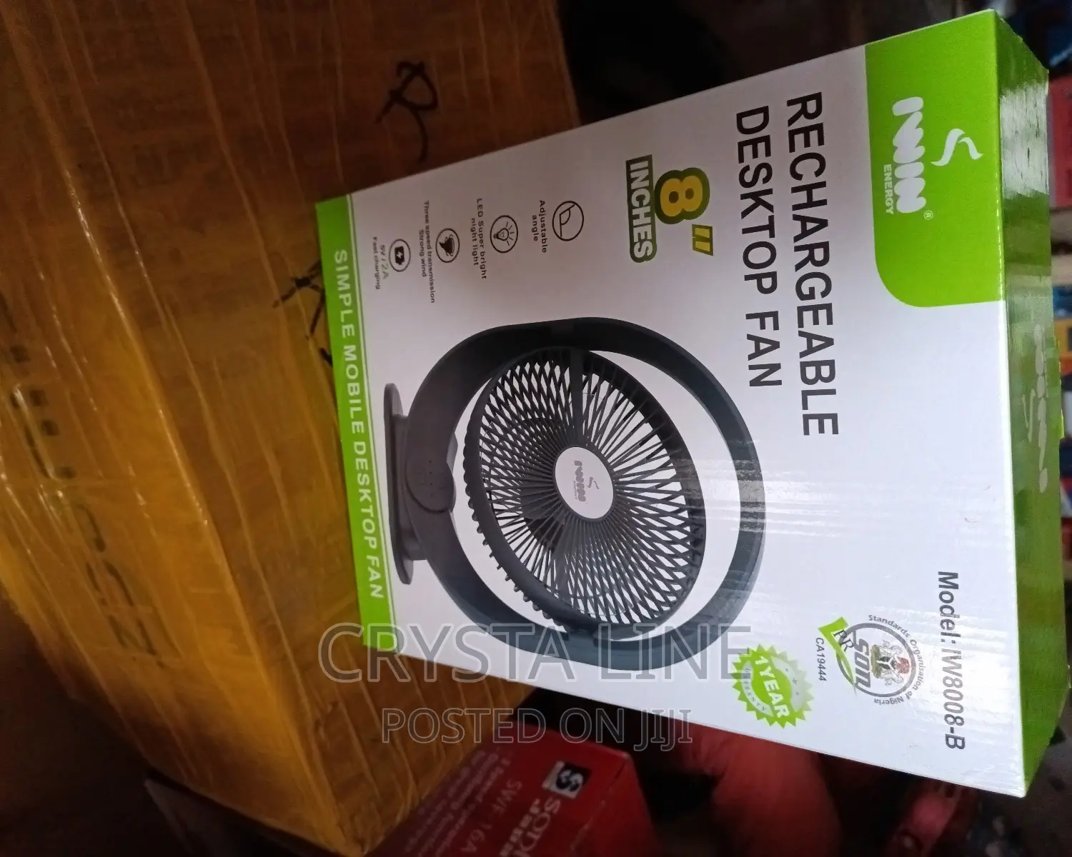 Iwin Rechargeable Destop Fan