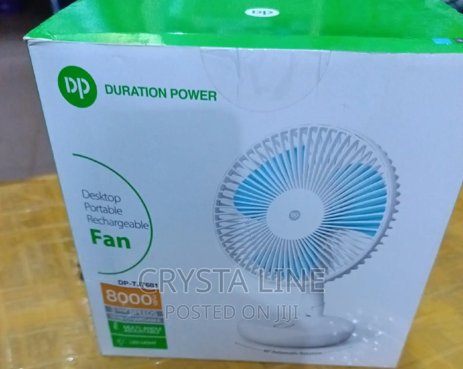 Dp Desktop Rechargeable Fan
