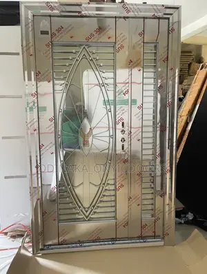7ft by 4ft German Antitrust Steel Glass Door (9inches Frame)