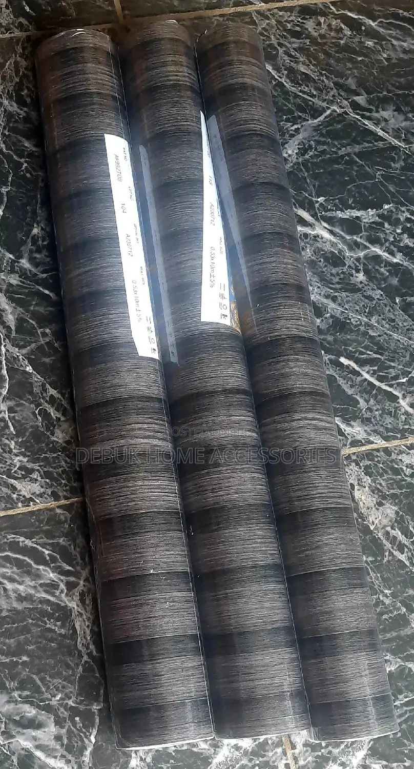 Black Wooden/Fluted Panel Wallpaper Design
