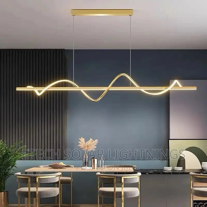 New Luxury L E D Stair Long Dropping Chandelier Light