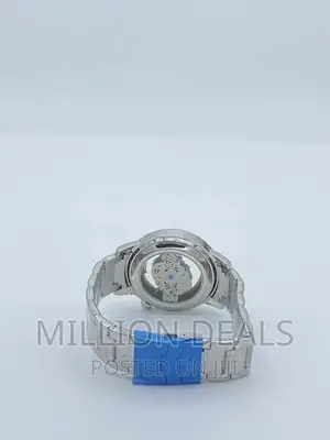 Silver See Through Men's Wrist Watch