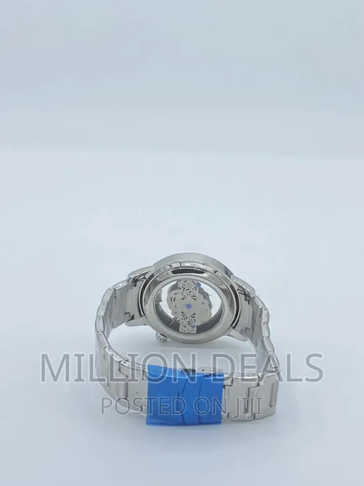 Silver See Through Men's Wrist Watch