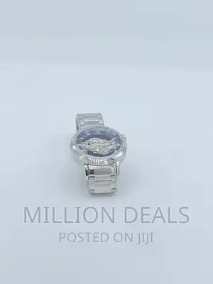 Silver See Through Men's Wrist Watch
