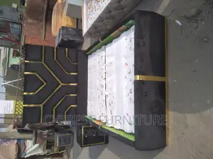 Quality 4.5by6 Ulphostery Padded Bed Frame With One Bed Side