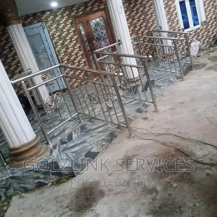 152) Stainless Steel Handrails Made in Turkey in Ajah Building