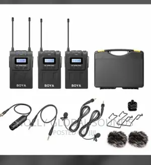 Boya Wireless Microphone, BY Wm8 Pro-. 2in1 Lapel Body Mic